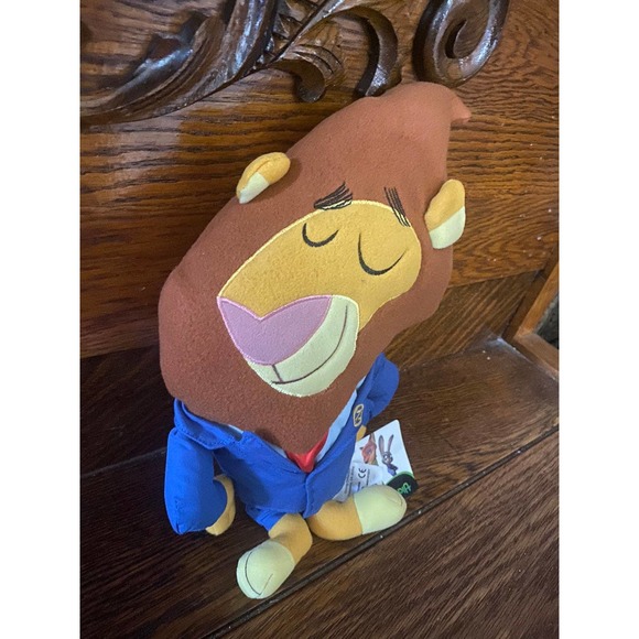 Zootopia Plush Mayor Lionheart Character Doll Pillow Stuffed Animal Toy - Picture 3 of 4